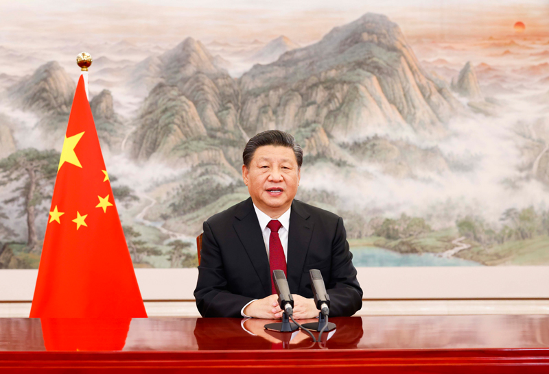 习近平出席2022年天下经济论坛视频聚会并发演出讲 -  mg不朽情缘