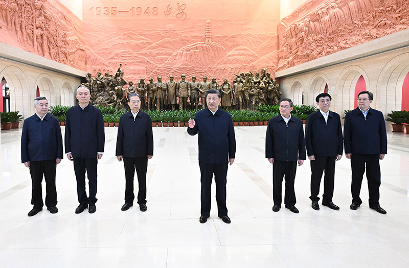 习近平瞻仰延安革命纪念地：弘扬伟大建党精神和延安精神 为实现党的二十大提出的目的使命而团结斗争 -  mg不朽情缘
